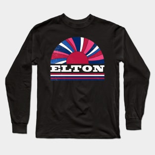 Elton Proud Name Personalized Retro Flowers Beautiful Long Sleeve T-Shirt